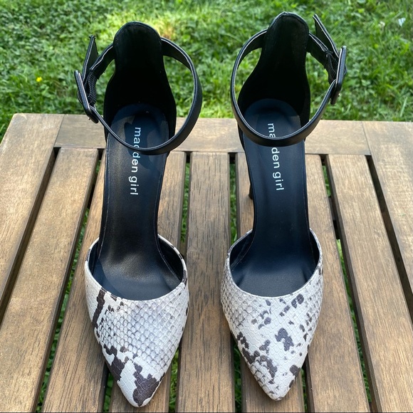 Madden Girl Women's Electraa Faux Leather Brown, Tan, Black Heel Size 6 - Picture 5 of 6